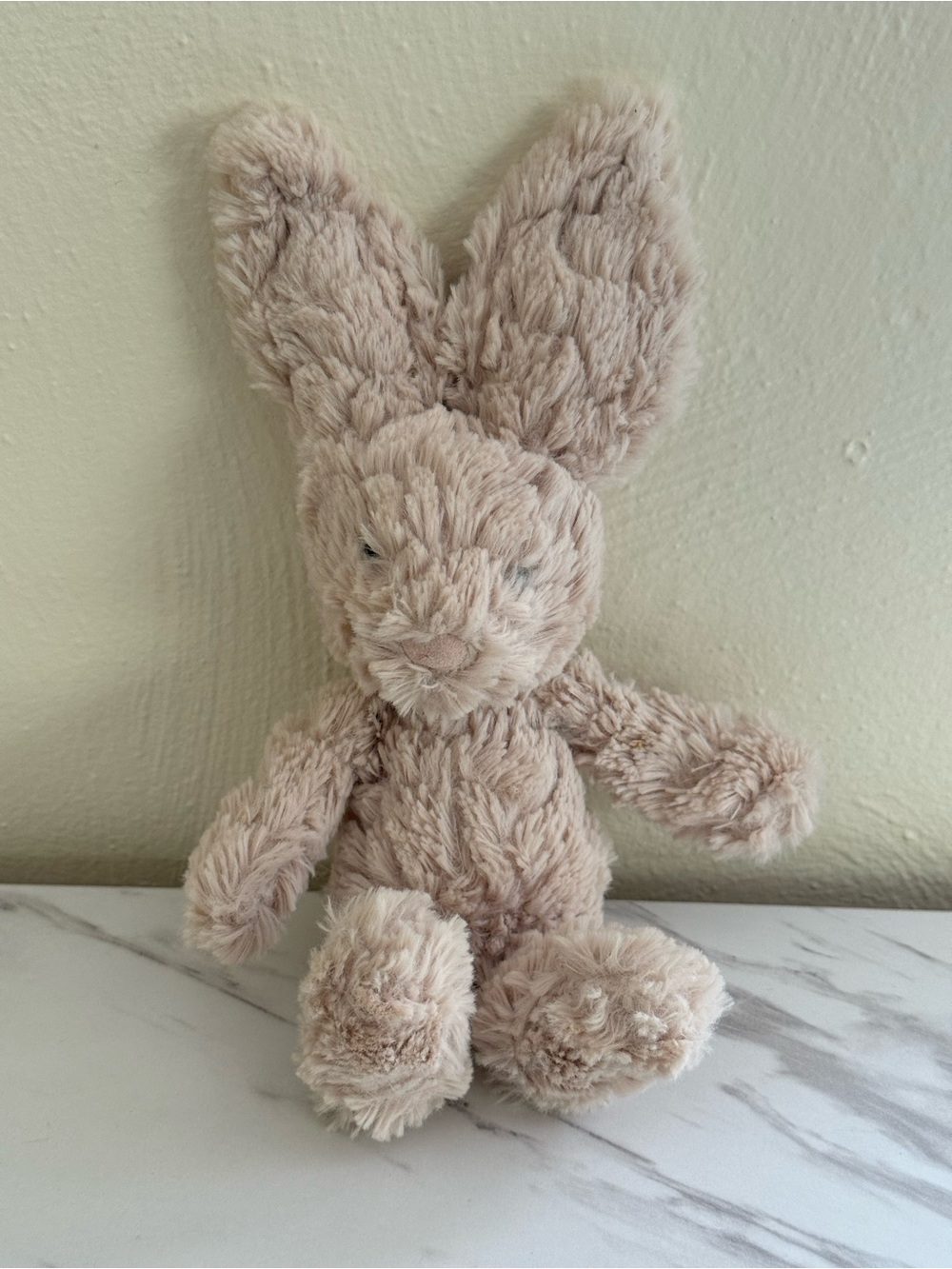 Jellycat Small Squiggle Beige Bunny Tan  RARE Retired